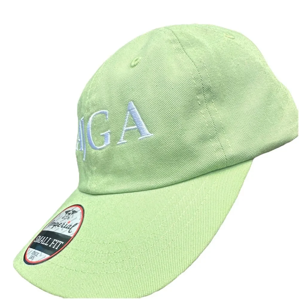 Imperial AJGA Golf Hat Small Fit Green Adjustable Embroidered Baseball Cap